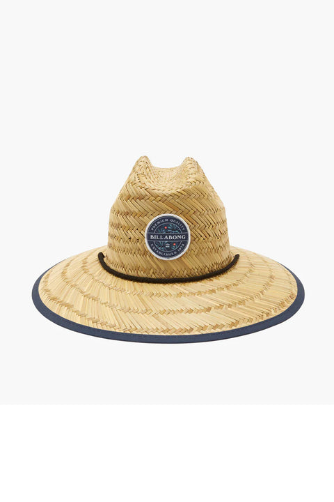 Billabong Tides Patch Straw Lifeguard Hat - Dark Blue - Front