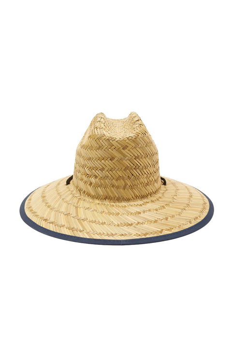 Billabong Tides Patch Straw Lifeguard Hat - Dark Blue - Back