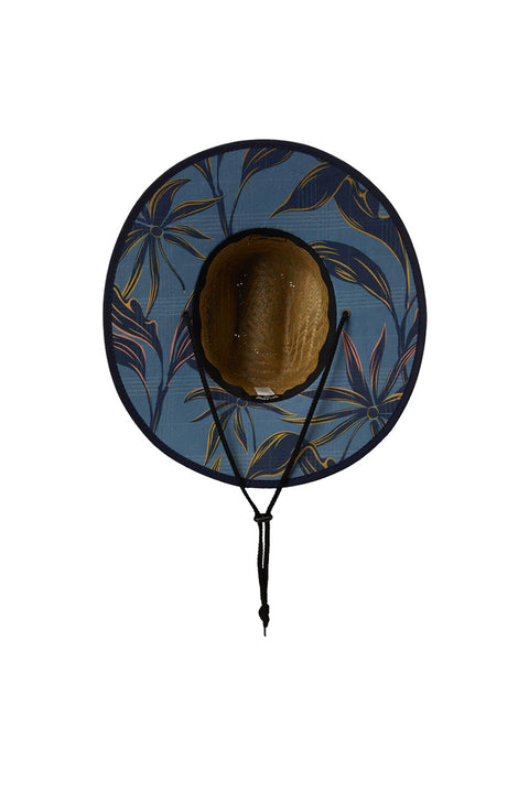 Billabong Tides Straw Hat - Washed Blue- Underneath