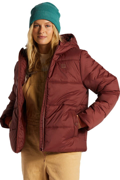 Billabong Transport Puffer 4 Jacket - Rosewood