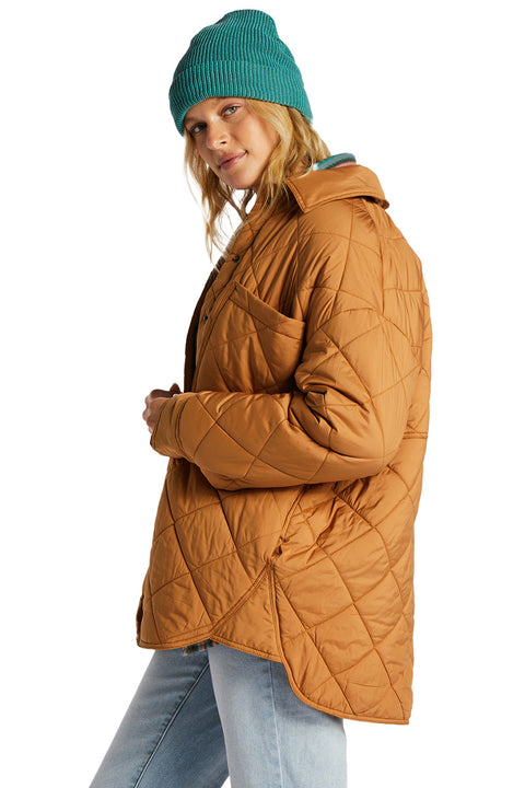 Billabong Transport Shacket - Camel - Side