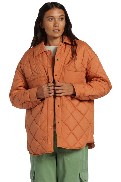 Billabong Transport Shacket Snap Front Overshirt - Sunburnt