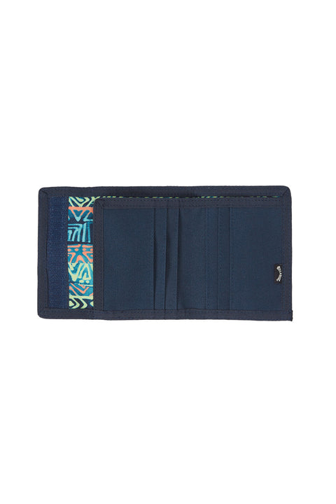 Billabong Tribong Lite Tri-Fold Wallet - Aqua - Open
