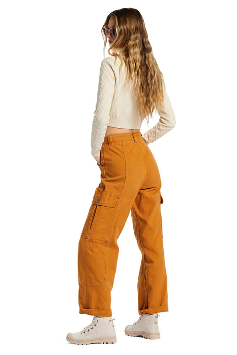 Billabong Wall To Wall Denim Cargo Pants - Cider - Back