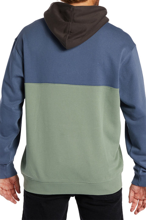 Billabong Wave Washed Blocked Pullover Hoodie - North Sea - Back