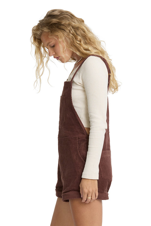 Billabong Wild Pursuit Overall Cord - Teak- Side
