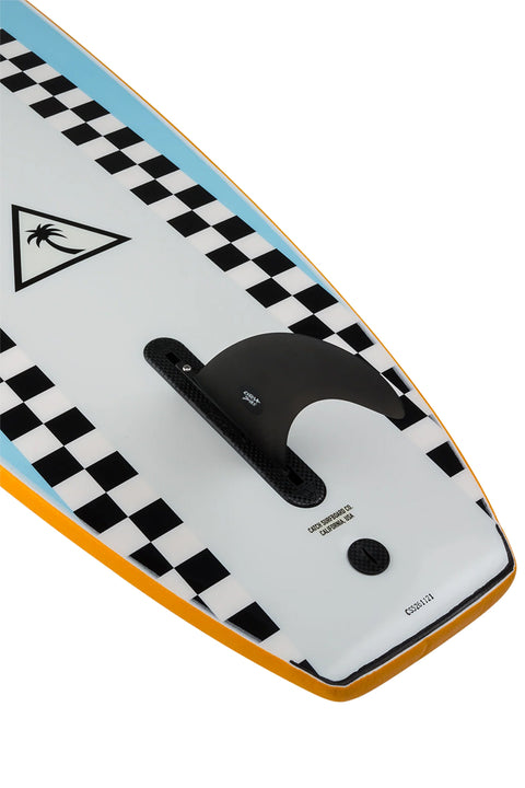 Catch Surf Heritage 8'6" Single Fin Noserider - Pilsner / Grey / Blue - Fin