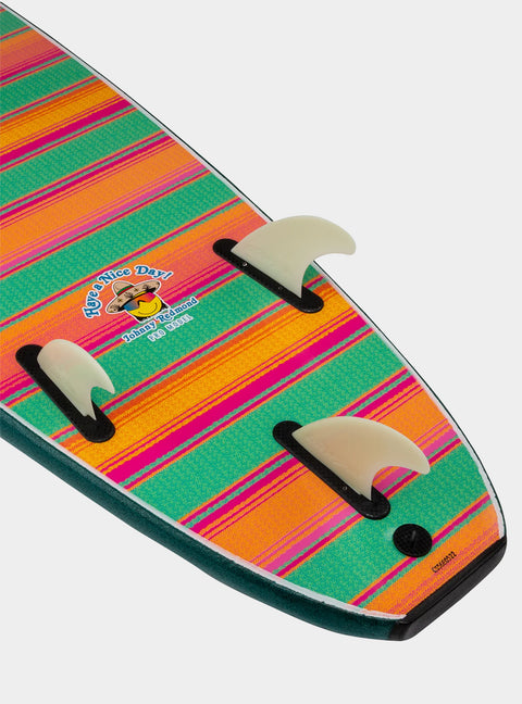Catch Surf Odysea 6'0" Log X Johnny Redmond Pro Surfboard - Verde Green - Fins