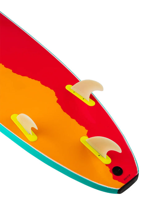 Catch Surf Odysea Log 7'0" - Turquoise- CLose up of fins