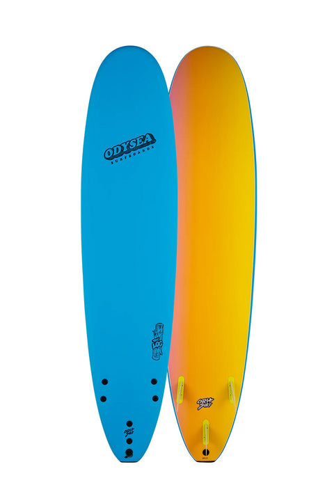 Catch Surf Odysea Log 8'0" Surfboard - Blue- Front and back of board