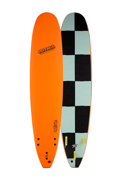 Catch Surf Odysea Log 9'0" Surfboard - Orange- Front and back of board