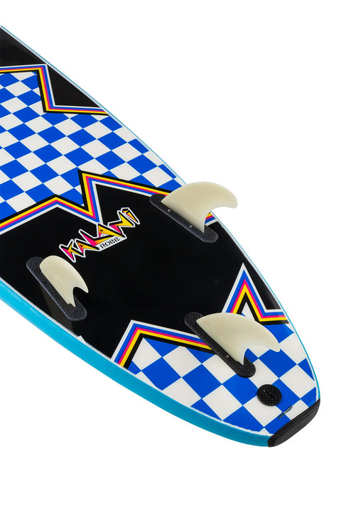 Catch Surf Odysea Kailani Rob Log 7'6" - Cool Blue- Close up on fins