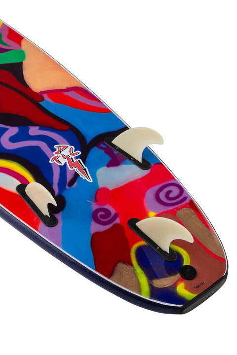 Catch Surf Odysea Todd DiCiciurco Log 7'0" - Midnight Blue- Close up on fins