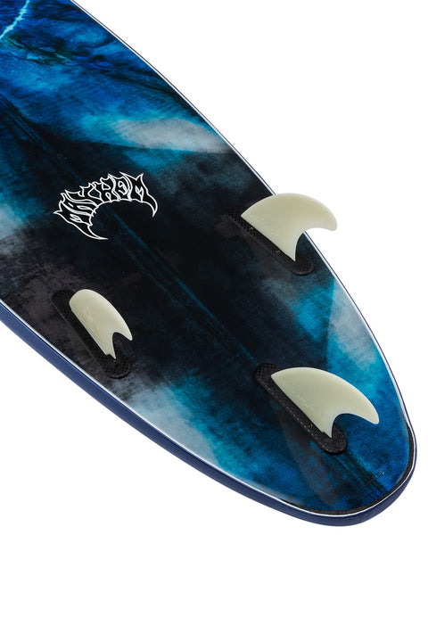 Catch Surf Odysea X Lost 7'2" Crowd Killer Surfboard - Midnight Blue- Tail with fins up