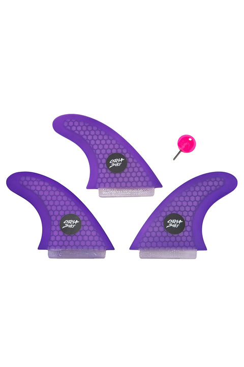 Catch Surf Ultra Hi Performance Tri Fin Set - Purple - 2