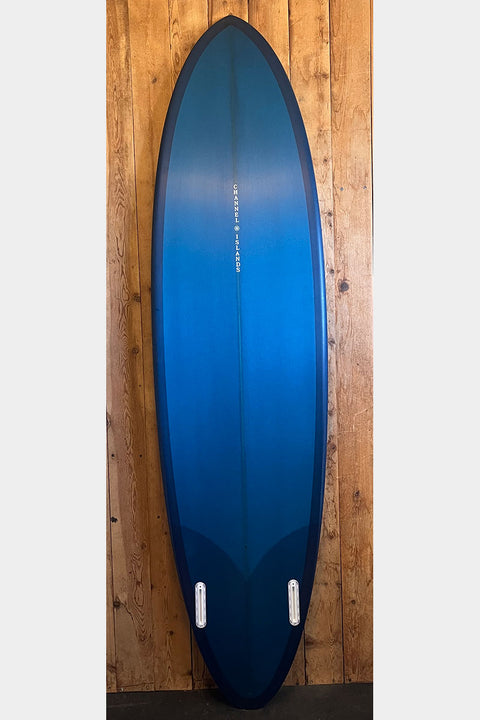 Channel Islands Mid Twin 7'3" Surfboard - Bottom
