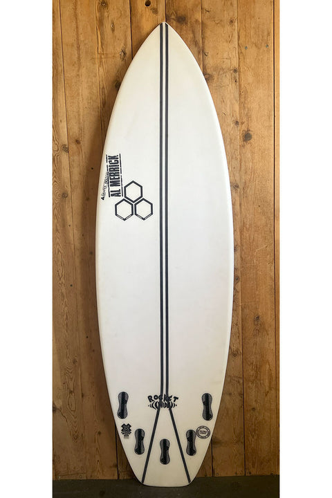 Used Channel Islands 5'9" Rocket Wide Shortboard Surfboard - Bottom