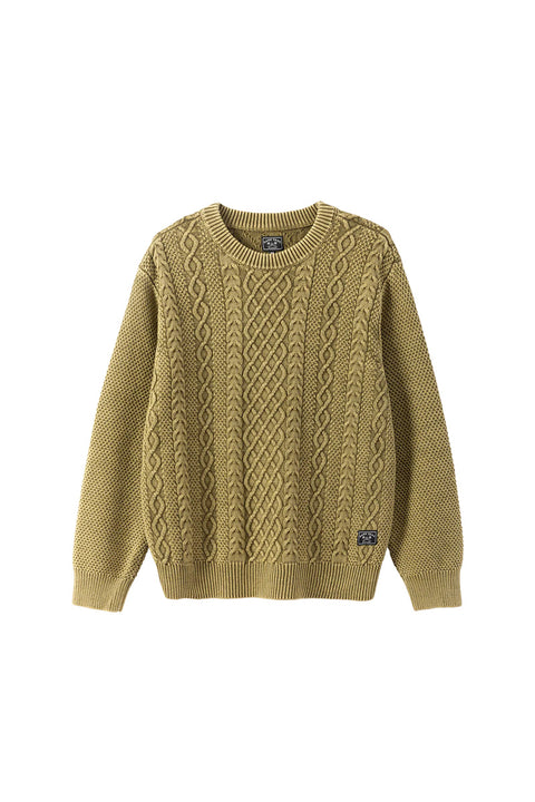 Dark Seas Big Sur Sweater - Moss- Front