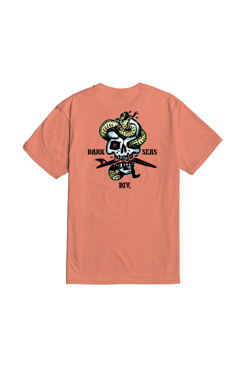 Dark Seas Board Breaker Premium T-Shirt - Coral- Back