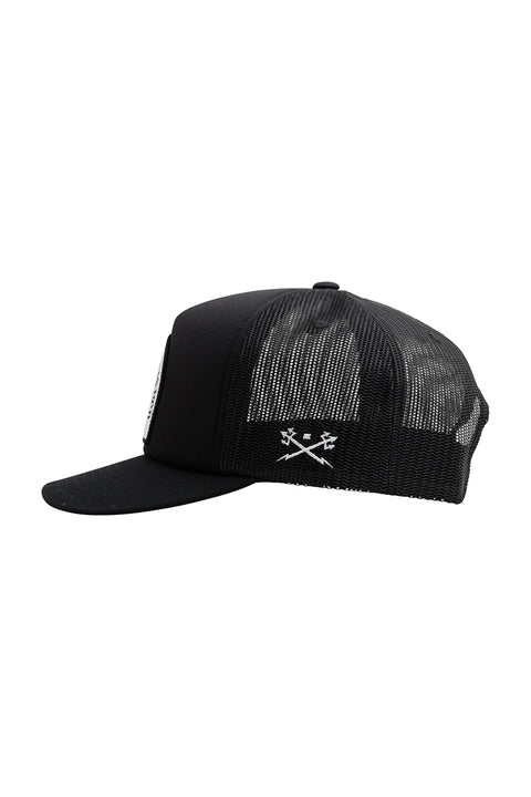 Dark Seas Clipper Hat - Black - Side