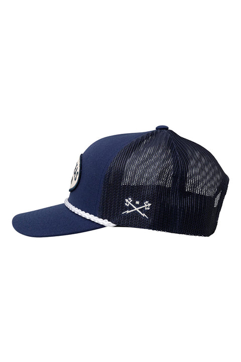 Dark Seas Clubhouse Hat - Navy- Side view
