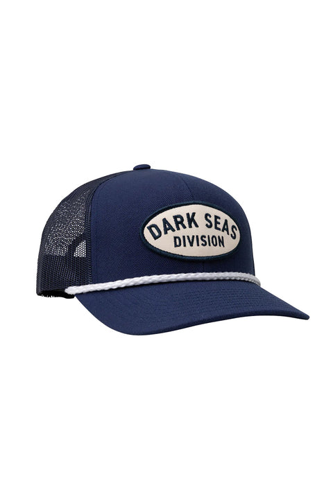 Dark Seas Clubhouse Hat - Navy- Front facing right