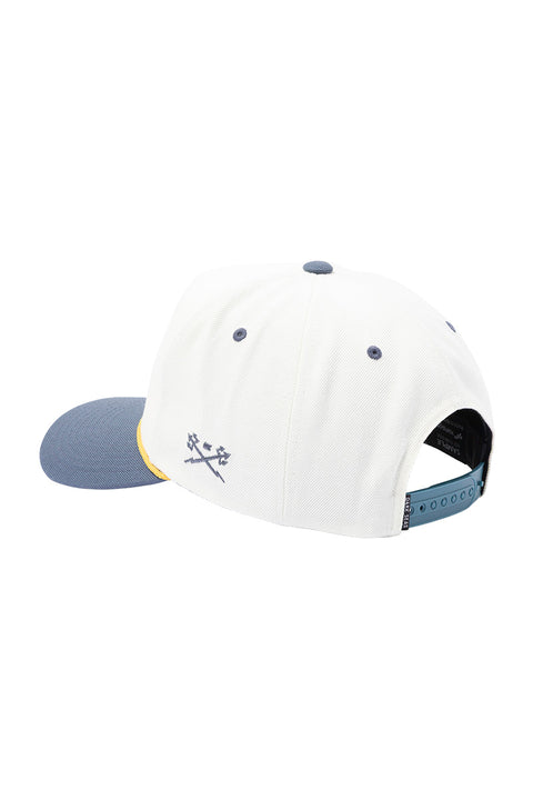 Dark Seas Corral Hat - Off White / Blue- Back