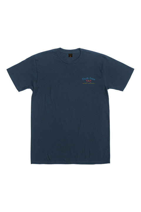 Dark Seas Crosswind Tee - Midnight Navy - Front