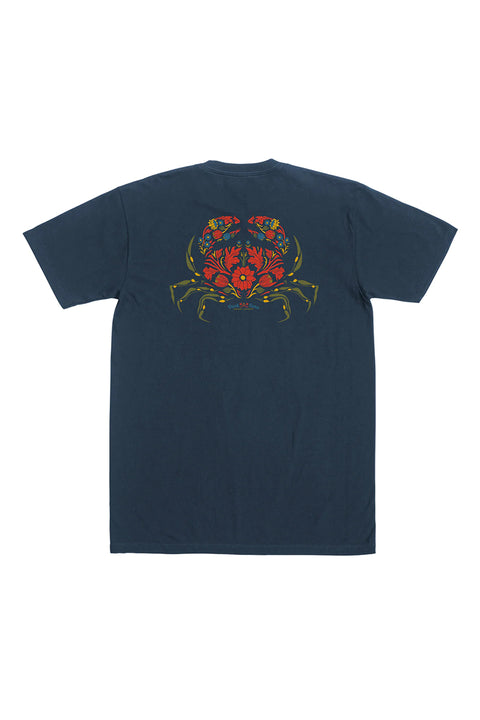 Dark Seas Crosswind Tee - Midnight Navy - Back