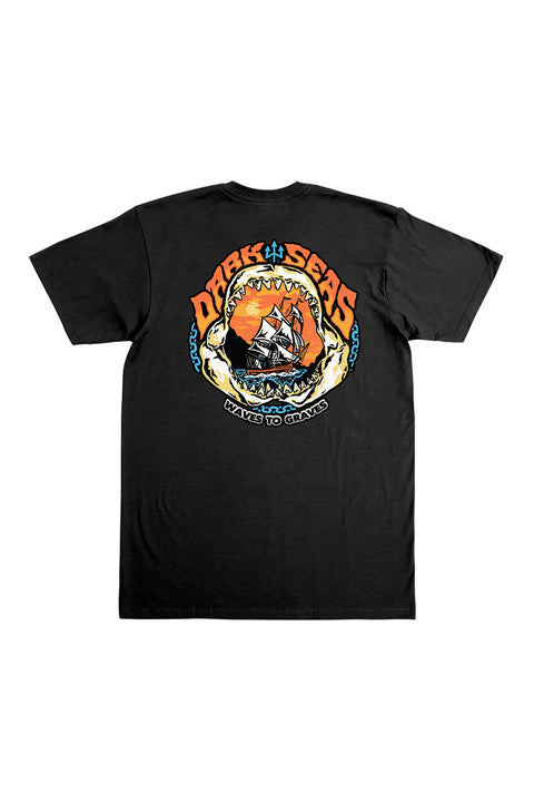 Dark Seas Dead Of Night Tee - Black - Back