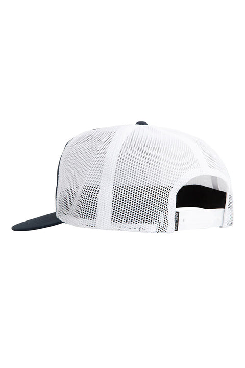 Dark Seas Docker Hat - Navy / White - Back