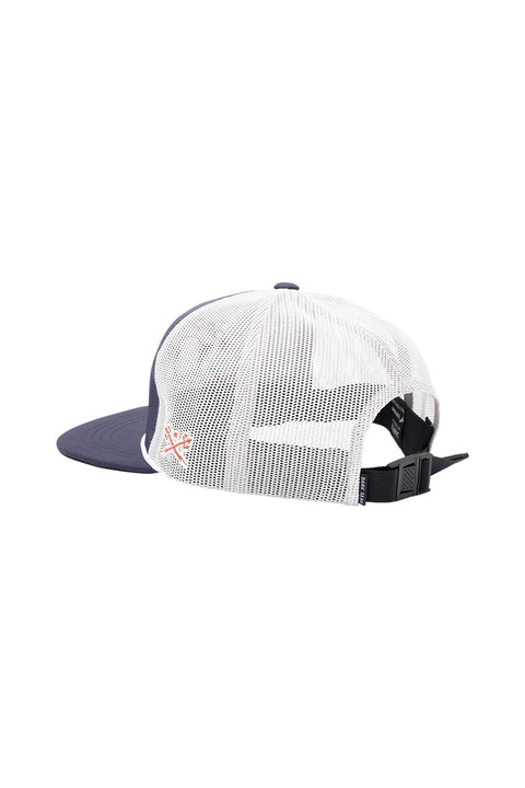 Dark Seas Gator Hat - Navy / White- Back