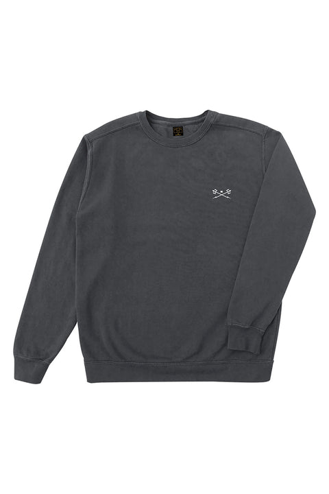 Dark Seas Go To Crew Pigment Crewneck - Pepper