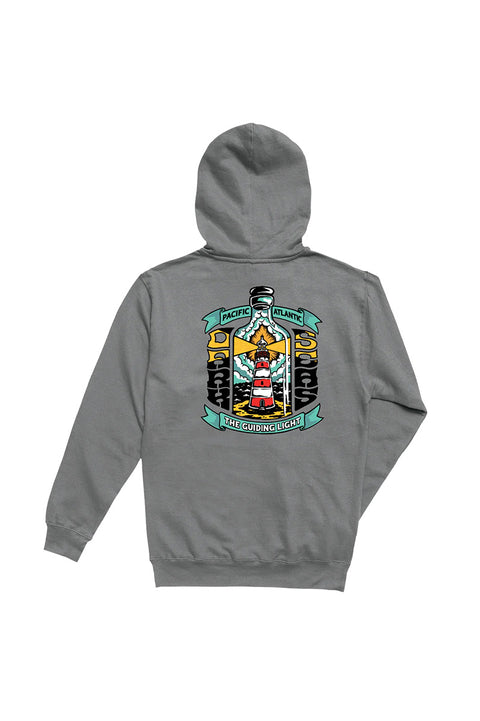 Dark Seas Guiding Light Pullover Hoodie - Smoke - Back