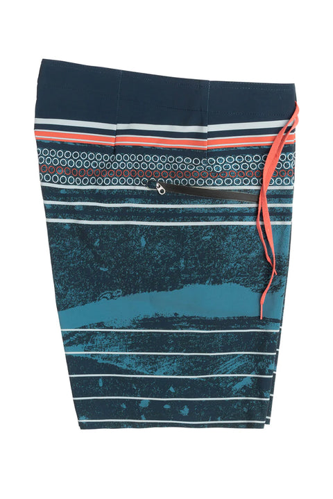 Dark Seas Gyotaku Boardshort - Navy - Right Side