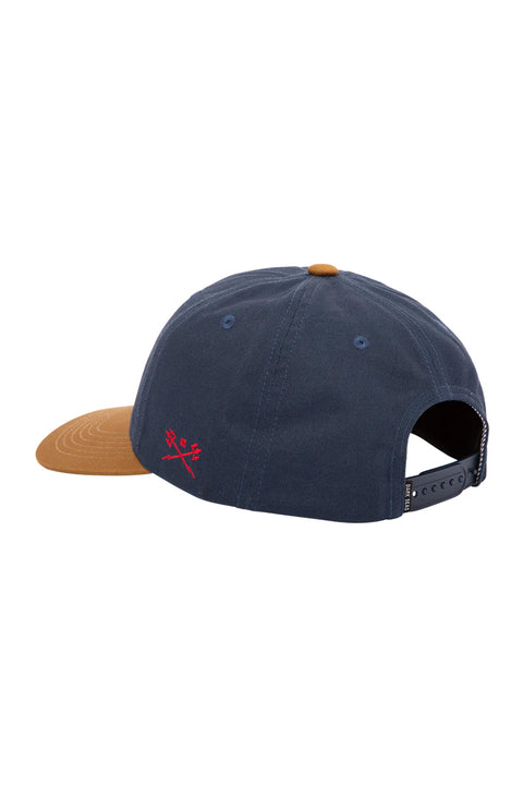 Dark Seas Huntsman Hat - Navy / Gold- Back