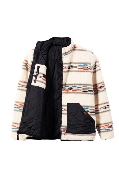 Dark Seas Los Osos Jacket - Navy- Front of fleece showing inside