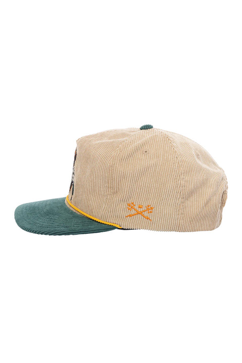 Dark Seas Loyal Hat - Khaki / Green-side
