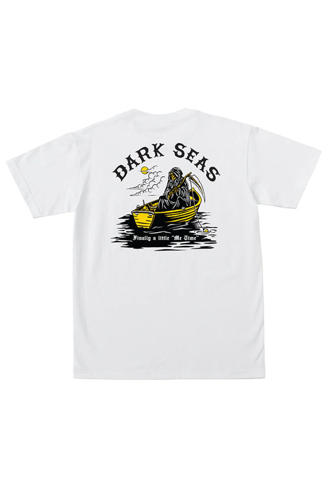 Dark Seas Me Time Pocket Tee - White - Back