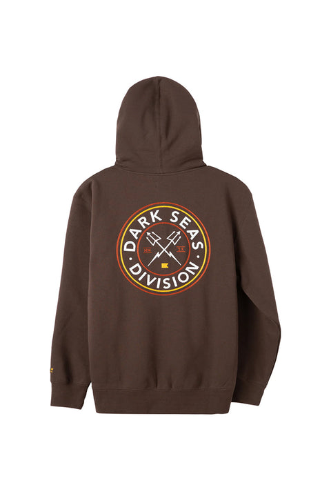Dark Seas Navigator Pullover Hoodie- Brown