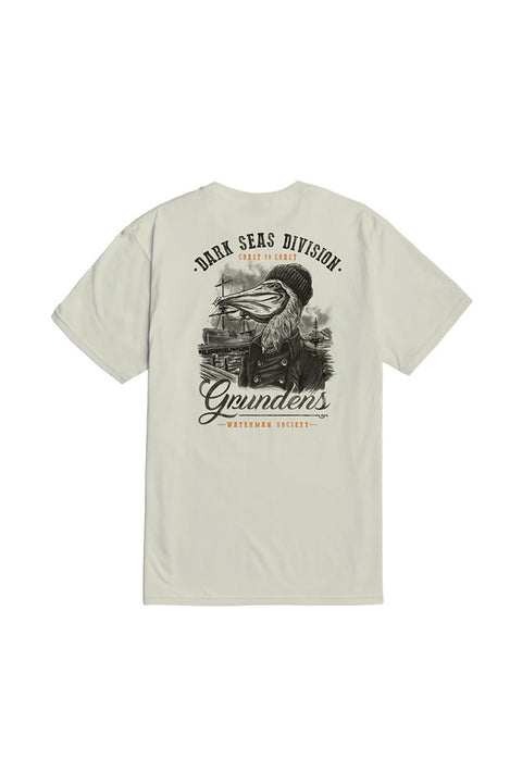 Dark Seas Portsmith Premium T-Shirt - Cream- Back