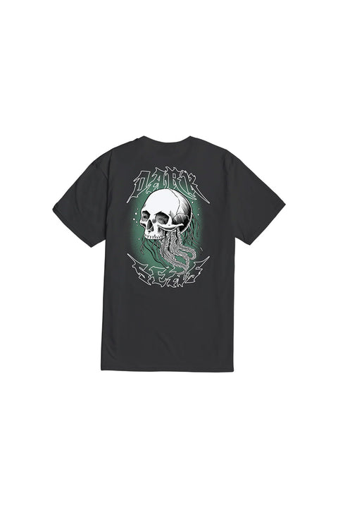 Dark Seas Predator Premium T-Shirt - Charcoal- Back