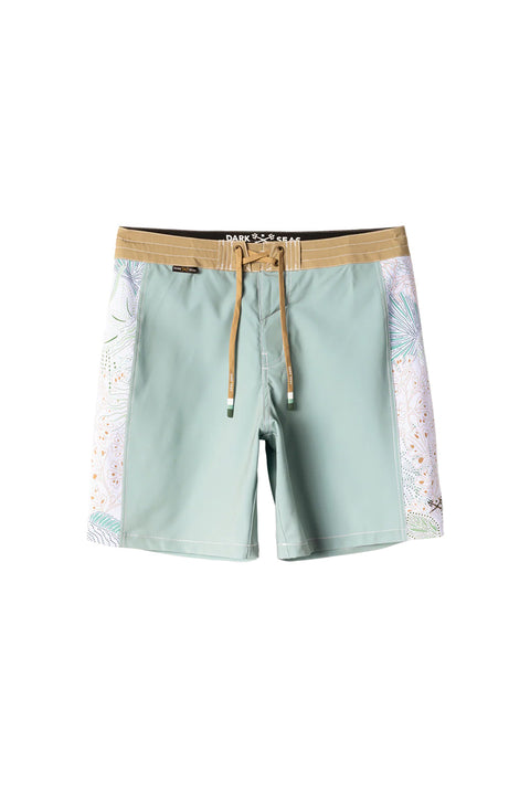 Dark Seas Rincon Boardshort - Grey / Gold- Front
