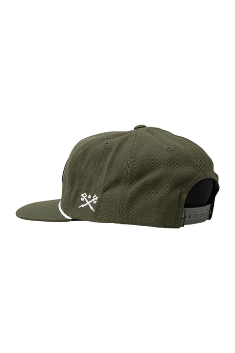Dark Seas Royce Hat - Olive- Back