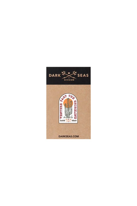 Dark Seas Saguaro Pin- Front on backing