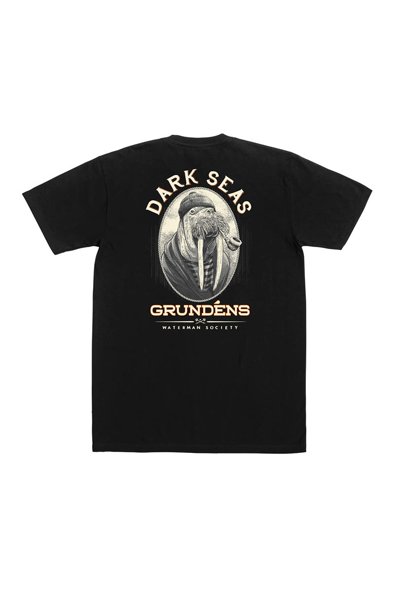 T-shirt Homme Dark Seas - Marine Bleu - Motif Pélican Graphique - Taille L - Occasion