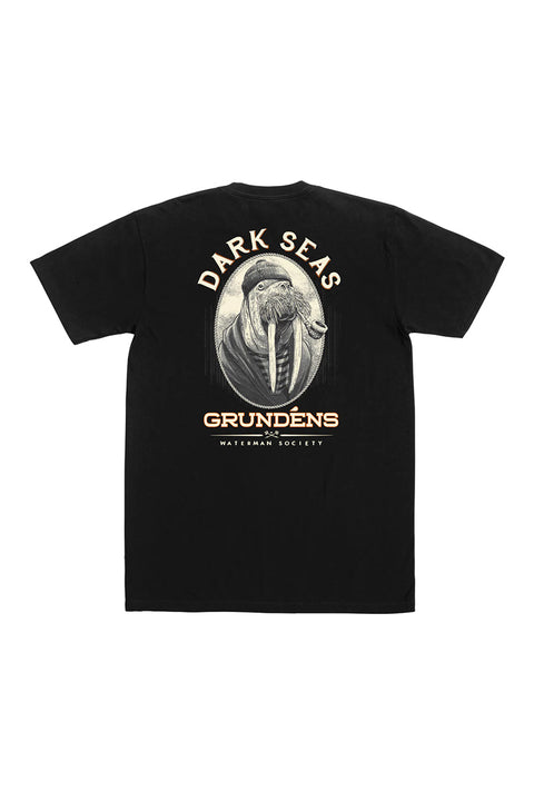 Dark Seas Seaworthy Premium T-Shirt - Black- Back
