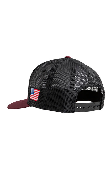 Dark Seas Solitude Hat - Maroon - Back