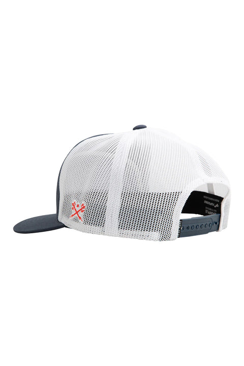 Dark Seas Strike Hat - Navy / White - Back