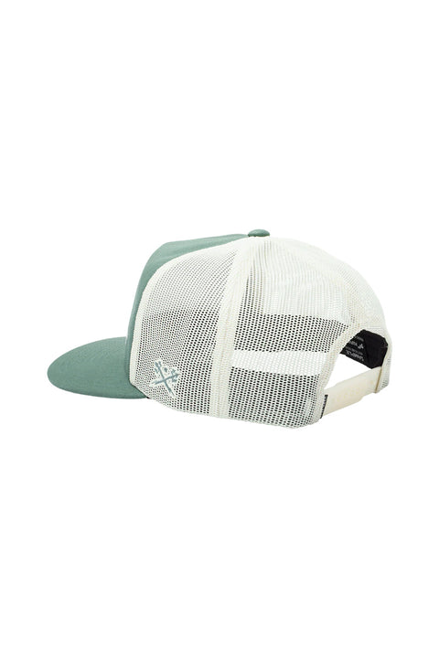 Dark Seas Tall Ship Hat - Green / White- Back